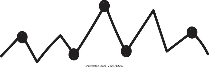 Linear Diagram Doodle Vector Illustration