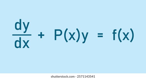 Linear differential equation formula in mathematics.