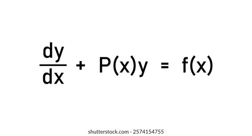 Linear differential equation formula in mathematics.