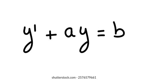 Linear differential equation formula in mathematics.