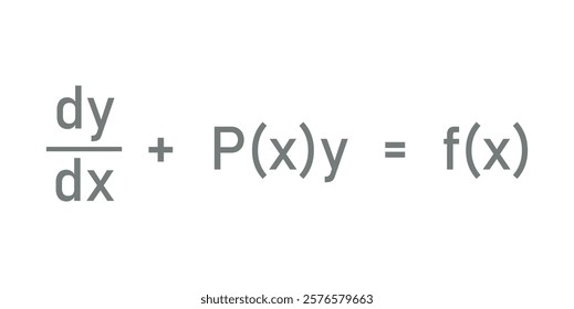 Linear differential equation formula in mathematics.