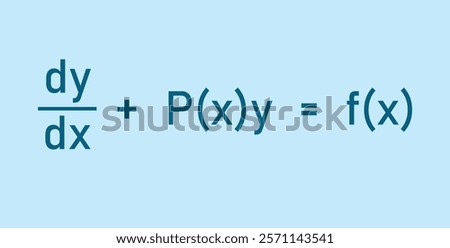 Linear differential equation formula in mathematics.