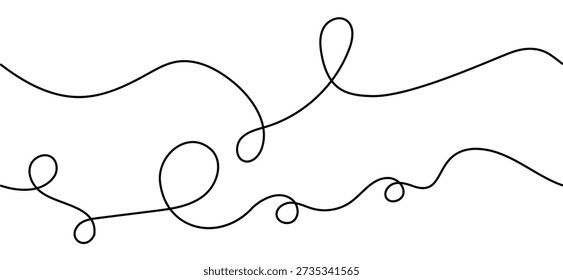 Linear doodle line cable element
