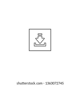Linear download icon