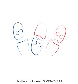 Linear drawing of pill icon. Line drawing background. Vector illustration. Linear drawing of pill symbol	