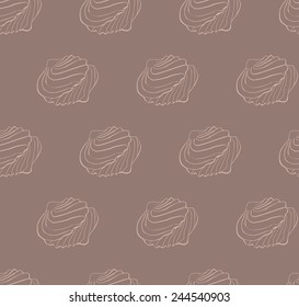 Linear drawn zephyr on grey and rose background (seamless pattern)