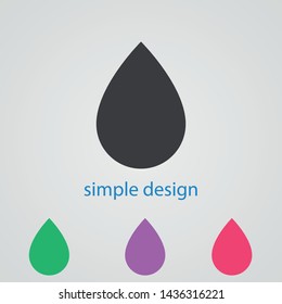Linear drop water vector icon .The symbol of a  clean water and  a rain  , an illustration of a raindrop .The wheather line.