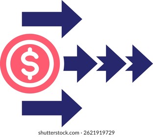Ilustración vectorial de relleno de iconos de economía lineal