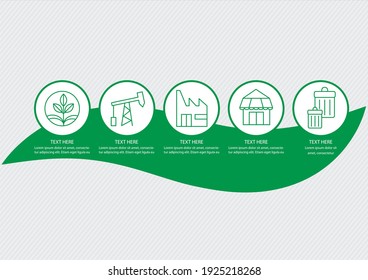 Linear Economy - Infographic icons - Shutterstock ID 1925218268