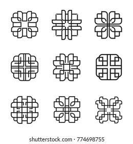 Linear Emblem Vector Set