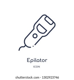Linear epilator icon from Hygiene outline collection. Thin line epilator icon isolated on white background. epilator trendy illustration