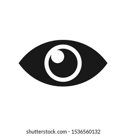 Linear eye symbol, vision icon