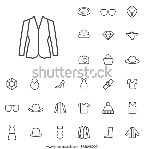 Linear Fashion Icons Set Universal Fashion 398098000
