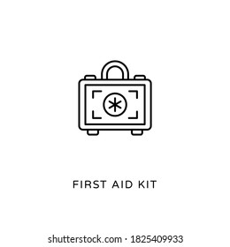 Linear First Aid Kit Urologist Icon In Vector. Logotype