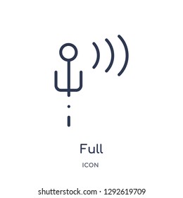 Linear full icon from Electrian connections outline collection. Thin line full icon vector isolated on white background. full trendy illustration