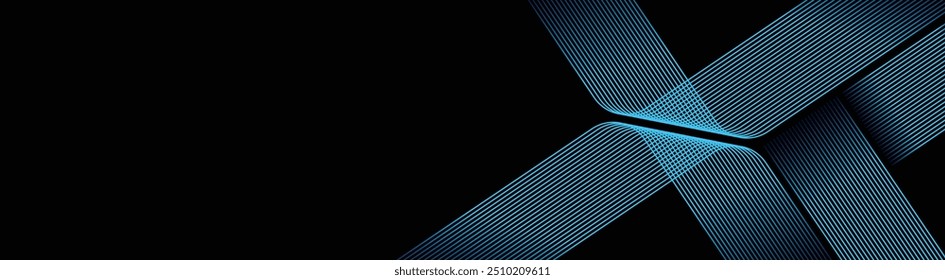 Linear futuristic line art background Design concept for AI and all Digital Communications.