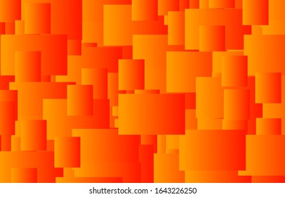 Linear Geometric graphic, abstract gradation on a lava red  background with copy space. card. Poster. elements design for presentation.