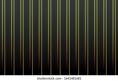 Linear Geometric line, abstract art deco gradation on a black and gold background with copy space. card. Poster. elements design for presentation.