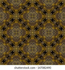 Linear geometric ornament in art deco style in old gold colors. Texture for web, print, wallpaper, decals, fall winter fashion fabric, textile design, background for wedding invitation, holiday decor