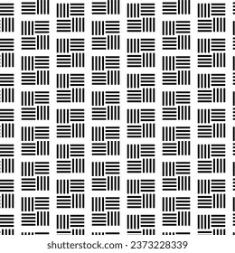 Linear geometric pattern. Black and white.
