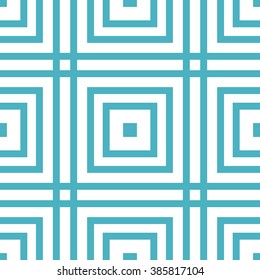 Linear geometric seamless pattern. Geometrical line ornament on white background. Vector illustration.