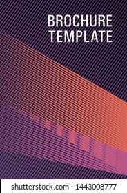 Linear geometry poster background vector template. Party invitation flyer cool background. Cool triangles composition. Educational brochure cover template. Scientific journal concept.