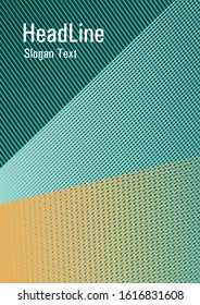 Linear geometry poster background vector template. Thin stripes blend cover design. Marketing catalog creative mockup. Modern gradient folder mockup. Advertising commercial magazine.