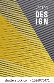 Linear geometry poster background vector template. Bright business report concept. Trendy stationery folder background. Stationery notebook cover design. Minimalistic certificate backdrop.