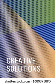 Linear geometry poster background vector template. Advertising publication backdrop. Poster linear minimalistic Eps10 vector. Marketing brochure cover design. Corporate branding leaflet.