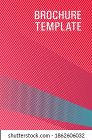 Linear geometry poster background vector template. Futuristic journal mockup. Editable web landing page graphics. Scientific journal concept. Elegant commercial cover geometry.