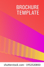Linear geometry poster background vector template. Trendy magazine backdrop. Trendy stationery folder background. Laconic corporate style. Marketing brochure cover design.