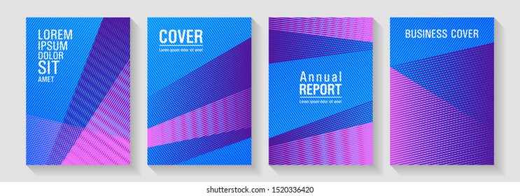 Linear geometry poster vector templates. Poster linear minimalistic Eps10 vectors. Hipster art covers geometry set. Rectangle leaflet box cards. Flat style booklet concepts.