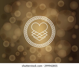 Linear, Gift, Heart, Logo, Gift box,