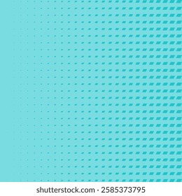 Linear gradient halftone parallelograms blue pattern. An arrangement of quadrilaterals that change in size.