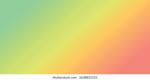 Linear Gradient Turquoise to Coral EPS - Colorful Vector Background