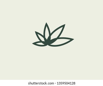 Lotus Flower Symbol Vector Handsketched Illustration Stock Vector ...