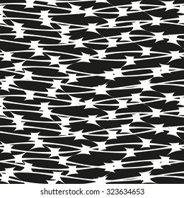 Linear grid pattern, decorative square seamless vector background.