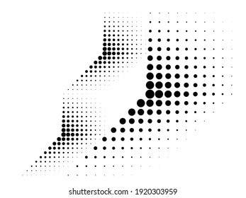 Linear halftone dots Design .elements for your design. vector illustration