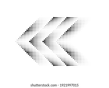 Linear halftone dots Design .elements for your design. vector illustration