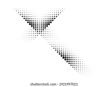 Linear halftone dots Design .elements for your design. vector illustration