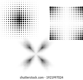 Linear halftone dots Design .elements for your design. vector illustration