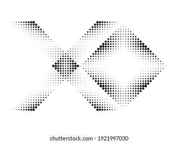 Linear halftone dots Design .elements for your design. vector illustration