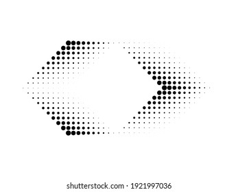 Linear halftone dots Design .elements for your design. vector illustration