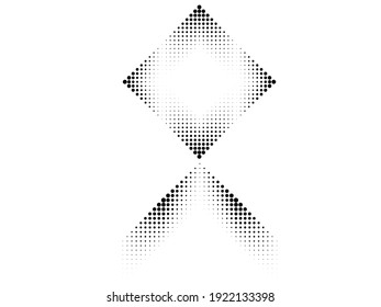 Linear halftone dots Design .elements for your design. vector illustration