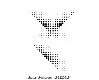 Linear halftone dots Design .elements for your design. vector illustration