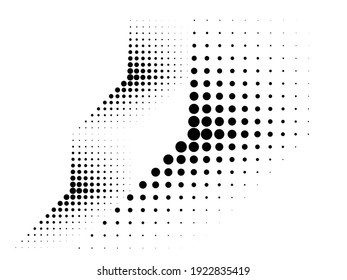 Linear halftone dots Design .elements for your design. vector illustration