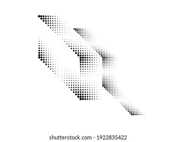 Linear halftone dots Design .elements for your design. vector illustration