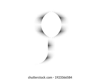 Linear halftone dots Design .elements for your design. vector illustration