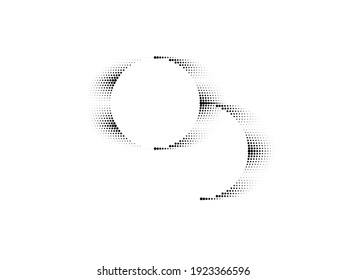 Linear halftone dots Design .elements for your design. vector illustration