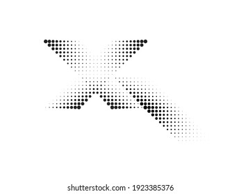 Linear halftone dots Design .elements for your design. vector illustration